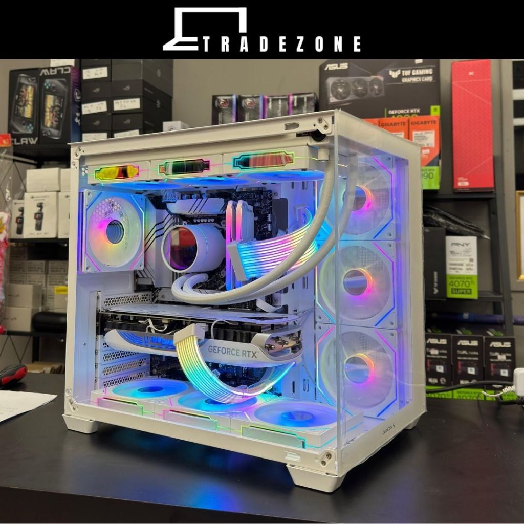 HARI RAYA SALE - RTX 5070 Ryzen 7 9800X3D 32GB 1TB DeepCool CG530 4F White Gaming PC
