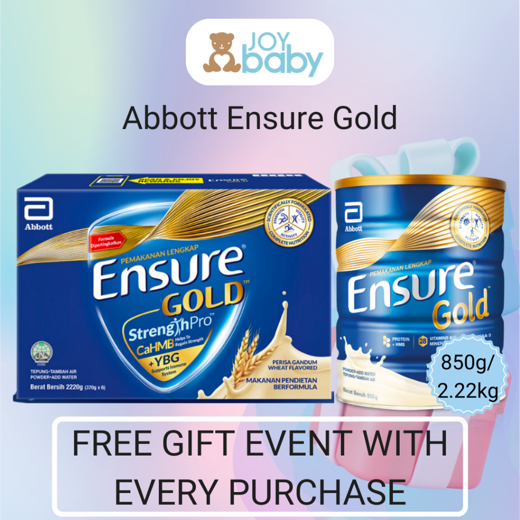 [Free Gift Event] Ensure Gold Coffee/Vanilla/Wheat/Almond (850g(Tin)/NEW 2.22kg(Refill)/60.6g(packet)x8)