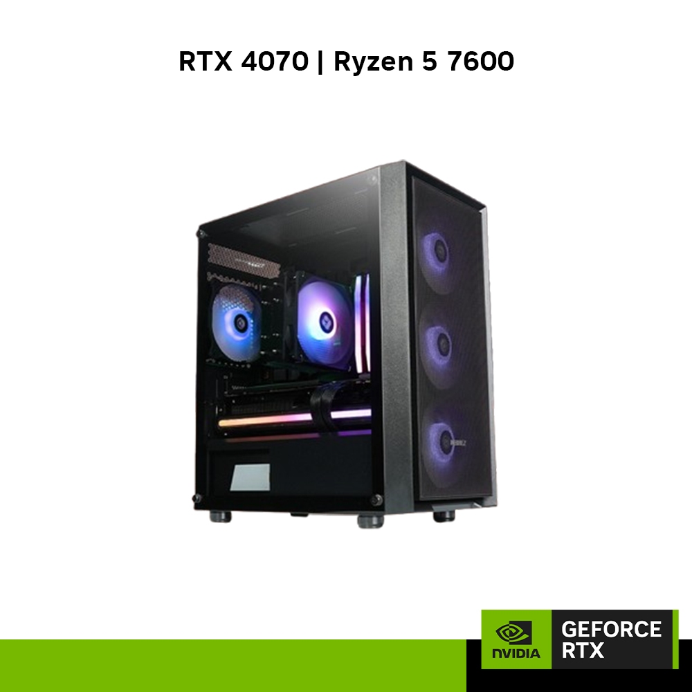 INVADER MASTER M41 | RTX 4070 | Ryzen 5 7600 GAMING DESKTOP
