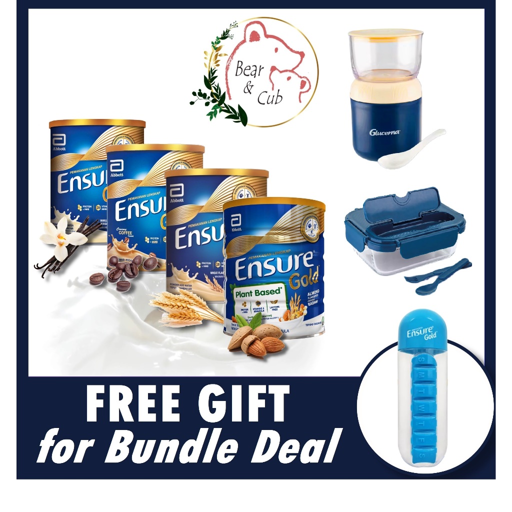 Ensure Gold 850g Tin/ 2.4kg Refill - Vanilla/Wheat/Coffee/Almond