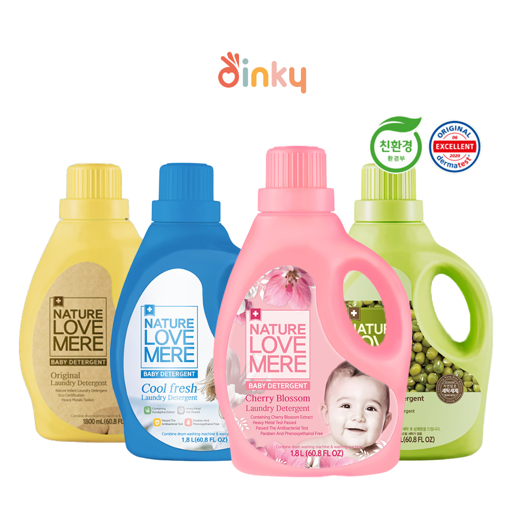 Mix and Match 1.8L / 1.3L | Nature Love Mere - Baby Laundry Detergent & Softener | Natural Concentrated