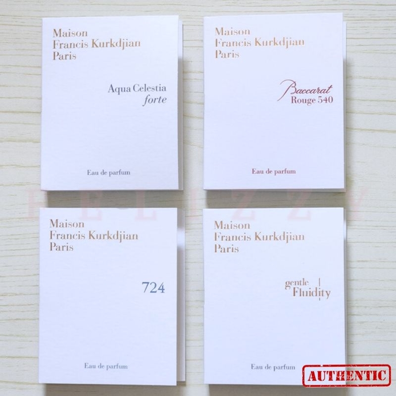 【Maison Francis Kurkdjian】 MFK Vial Sample Perfume Travel Size Tester 2ml