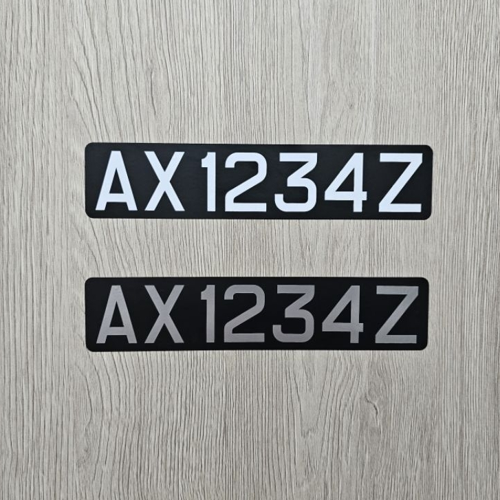 Motorcycle / Motorbike Front Bike Number / License Plate Sticker
