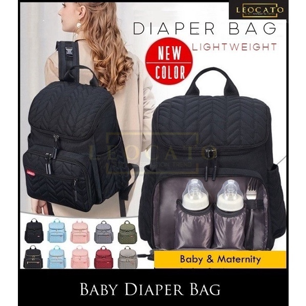 ?Lightweight Baby Diaper Bag?Skip Hop Inspired? Waterproof | Insulated milk bottle pocket | Multi compartments | Buckles