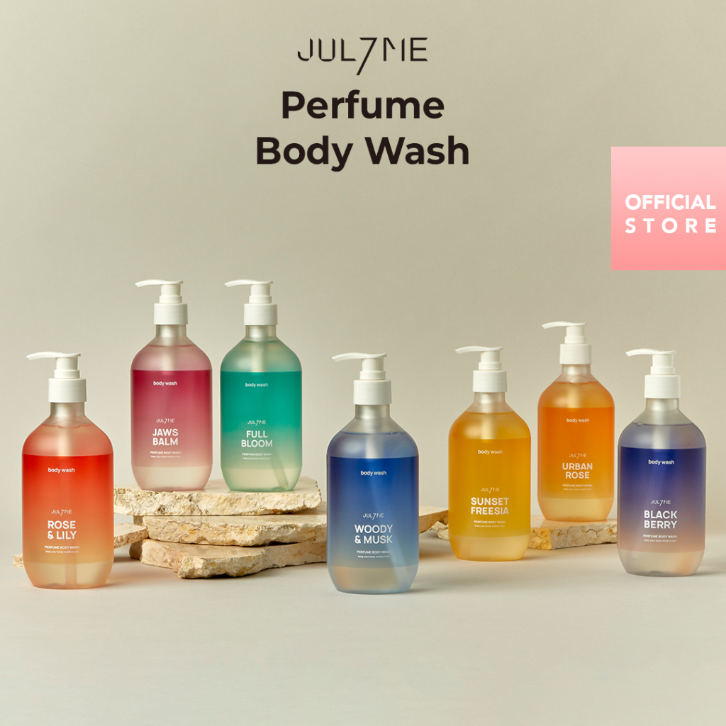 [JULYME] Perfume Body Wash 500ml [Smooth Skin Texture, Moisturizing & Exfoliate, Luxury Perfumes]
