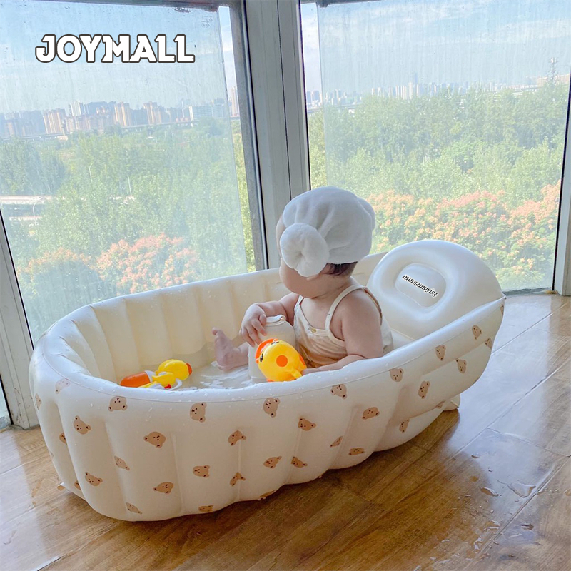 SG Multifunctional Inflatables folding baby bathtub Baby Bath tub Cute Foldable Infant Bathtub Bathing Stool