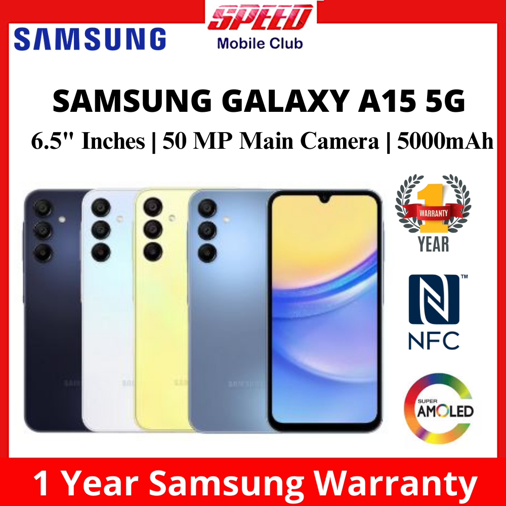 Samsung Galaxy A15 5G (8/128GB) (8/256GB) | A15 4G (4/128GB) | NFC | 1 Year Samsung Warranty | A14 4G (4/128GB) (6/128)