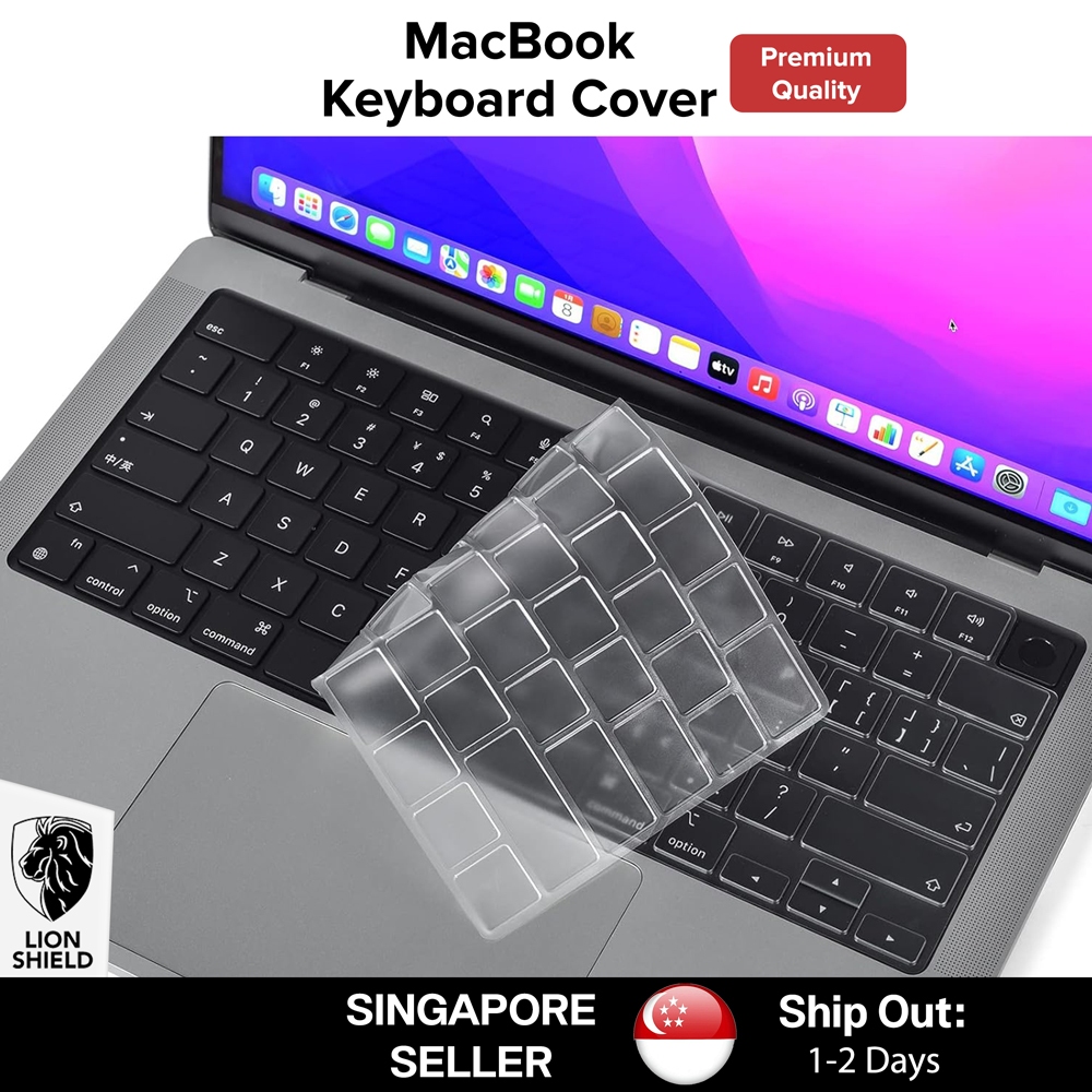(SG) MacBook Keyboard Cover/Protector, Compatible with MacBook Air/Pro M3 M2 M1 13 14 15 inch 2024 2023 2022 2021