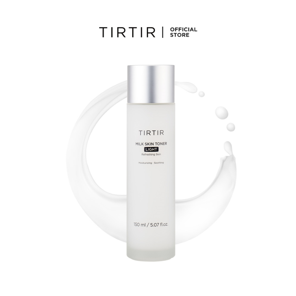 [TIRTIR] Milk Skin Toner Light 150ml/50ml/20ml (Lightweight, 4% Niacinamide, Non-sticky, Acne Care, Pore Tightening, sebum control)