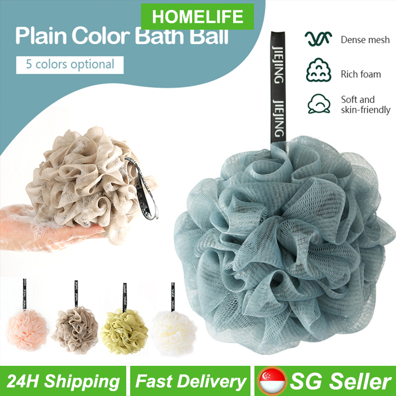 [$1.99 for NDD]  Shower Bath Balls Bath Sponge Brush Body Pouf Loofahs Body Flower Colorful Wash Scrubber Mesh Soft Puff