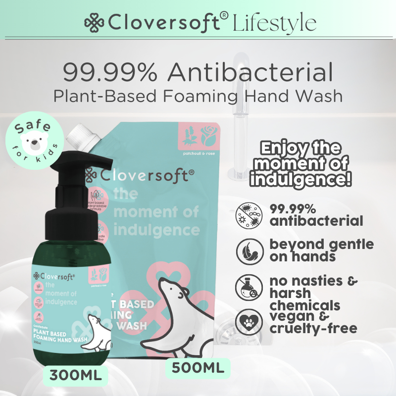 [Cloversoft Official] Antibacterial Foaming Hand Wash Kids [500ml]