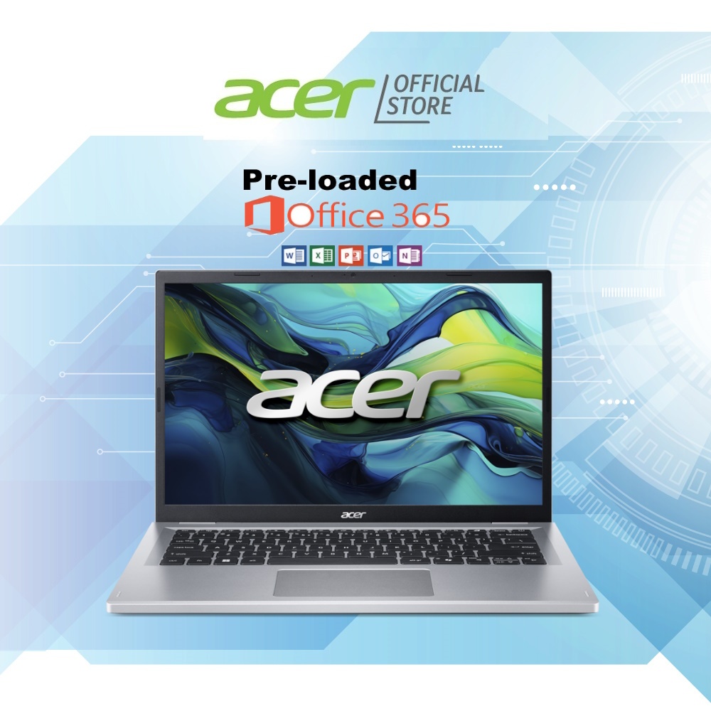 Acer Aspire Go 14 AG14-31P-C4ZM Laptop 14-Inch WUXGA Display | Preloaded MS OFFICE 1 Year 365 Personal