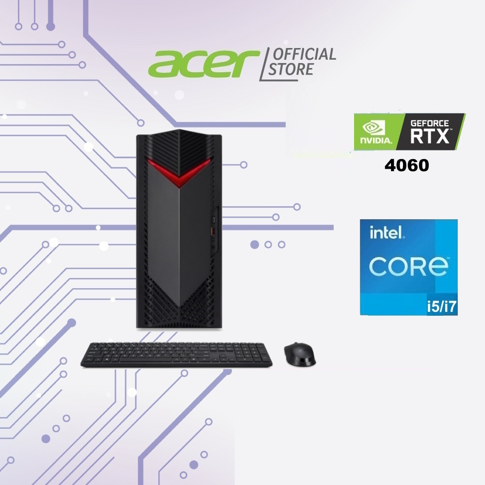 [NVIDIA RTX 4060] Acer Nitro 50 N50-650 Gaming Desktop | Intel i7-13700F Processor