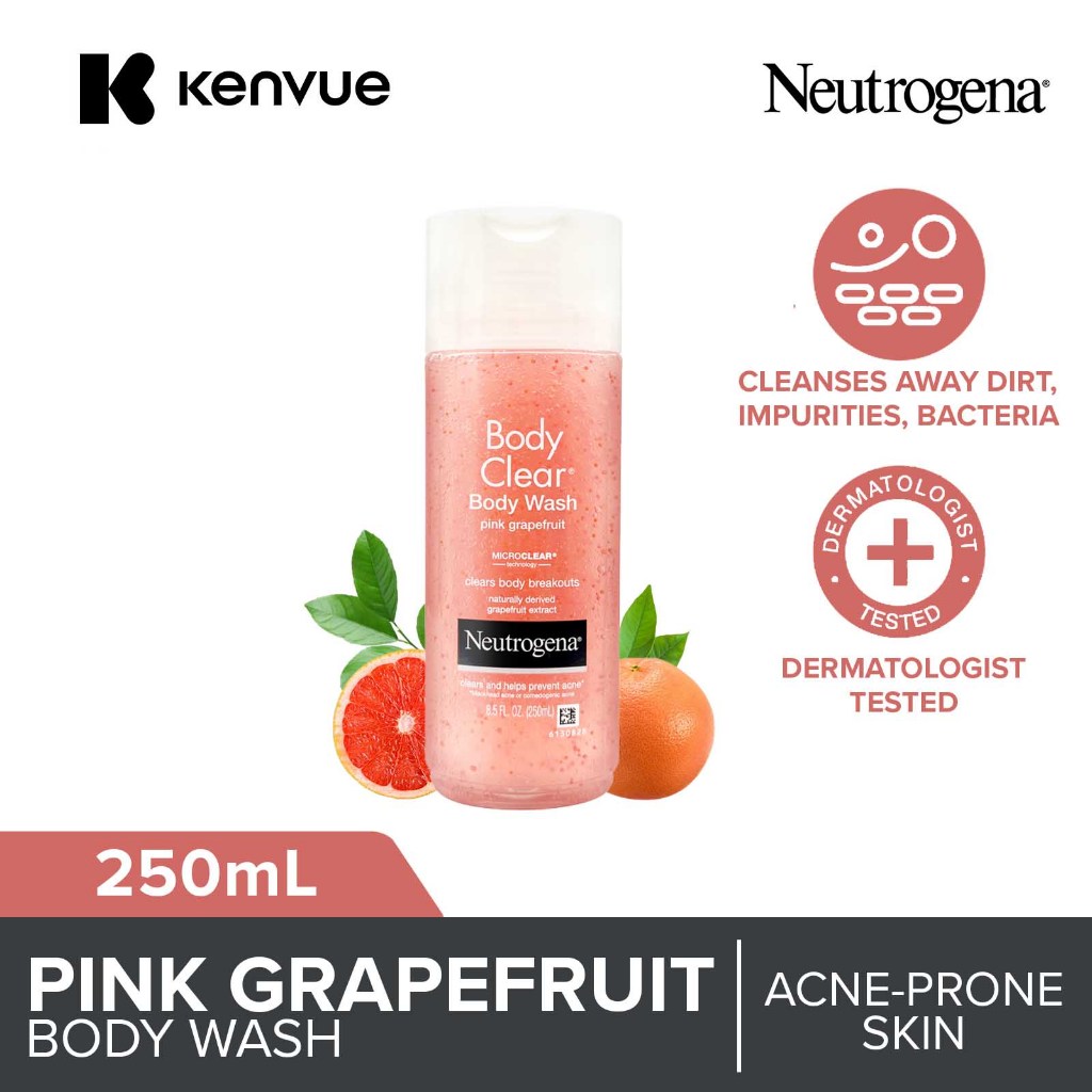 Neutrogena Clear Body Wash Pink Grapefruit 250ml