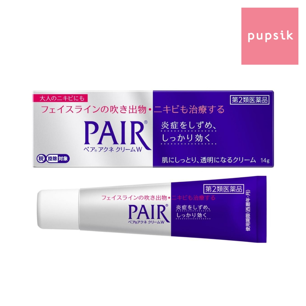 LION Pair Acne Cream W (2 Size) / Pimples Treatment - Japan