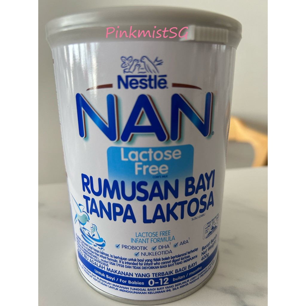 Instock Nestle NAN Lactose Free Infant Formula 400g (Manufactured in Netherlands)