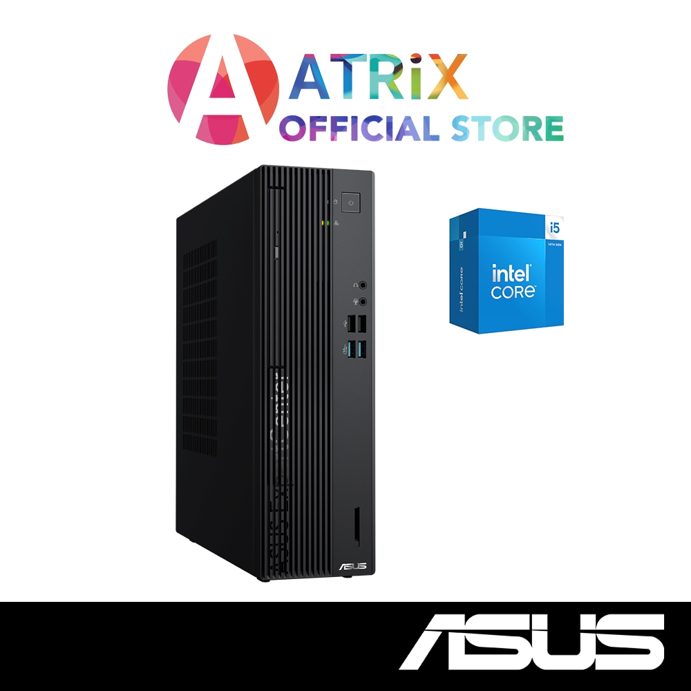 【Free MS Office】ASUS ExpertCenter D5 SFF D500SER-514400015W | Intel i5-14400 | 8GB DDR5 | 512GB SSD | Win11 Home | 3Y
