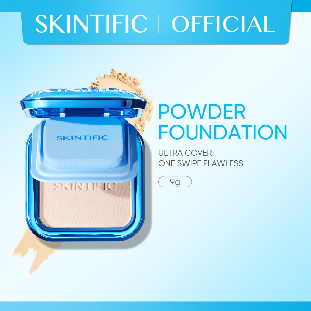 SKINTIFIC TWC powder 9g Ultra Cover Powder Foundation full coverage