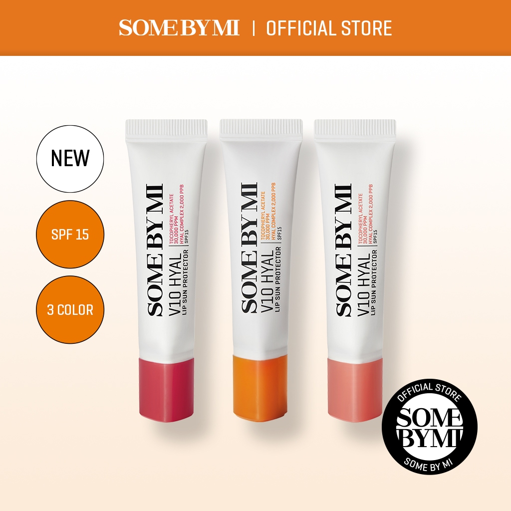 [NEW COLOR LAUNCH] SOMEBYMI V10 Hyal Lip Sun Protector SPF15 7ml 3Color [sun protecion, wrinkle care, nourishing, for dry lips, dull lips, sensitive lips]