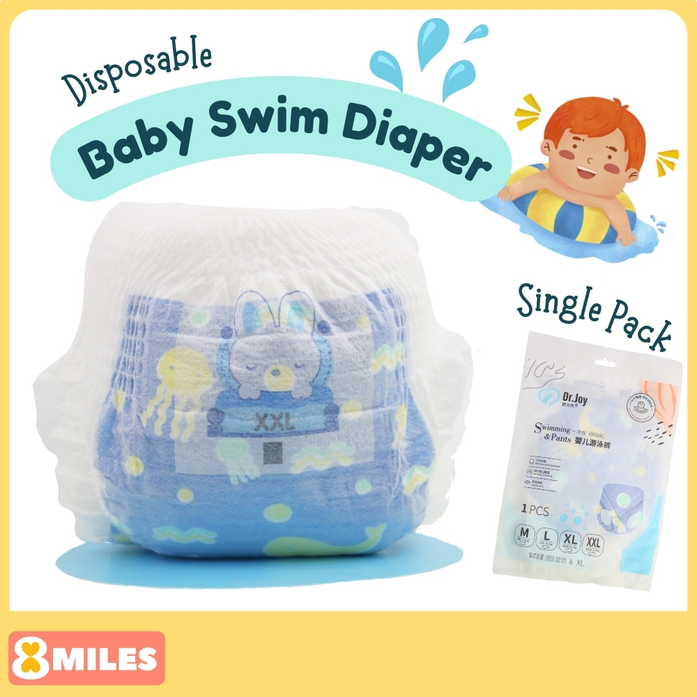 Baby Disposable Swim Diapers Swimming Nappies  Swimpants Unisex Single Pack