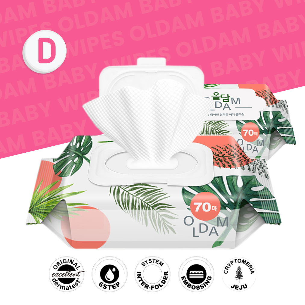 Shopee No.1 Oldam Baby wipes 8 16 24 Packets | Soft fabric and suitable for sensitive skin | Dinky