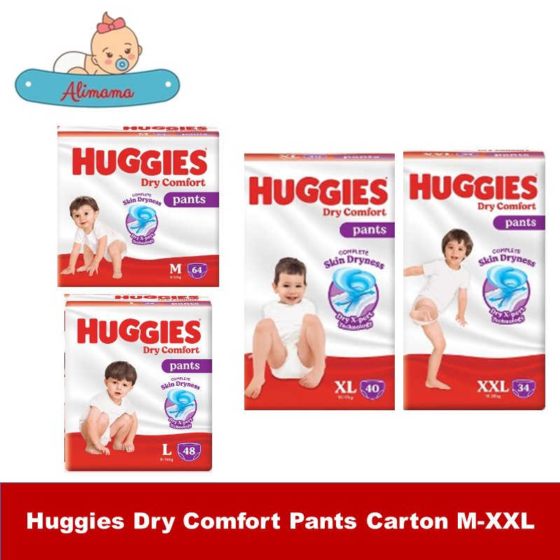 [Carton] Huggies Dry Comfort Pants M-XXL