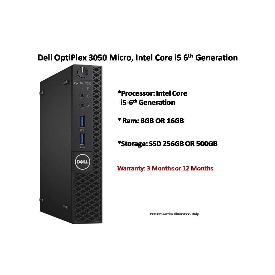 DELL i5 PC Desktop OptiPlex 3050 Micro Intel Core i5 6th Gen Original Refurbished / SG Seller