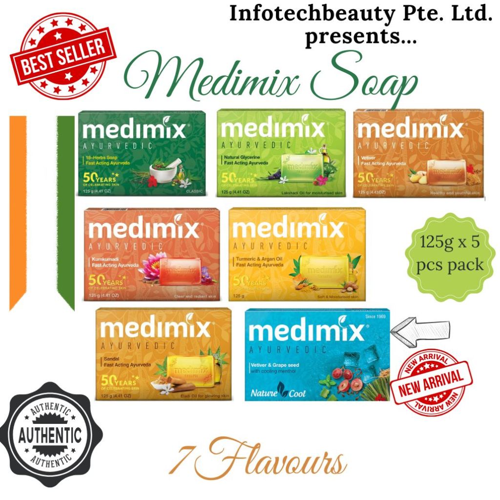 Medimix Ayurvedic Body Soap 125g (5 pcs pack)