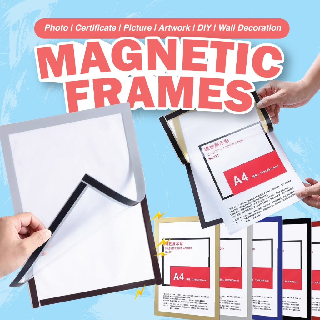 ???? Magnetic Frame A3/A4/A5/A6 - Photo | Certificate | Picture | Artwork | DIY | Wall Decoration