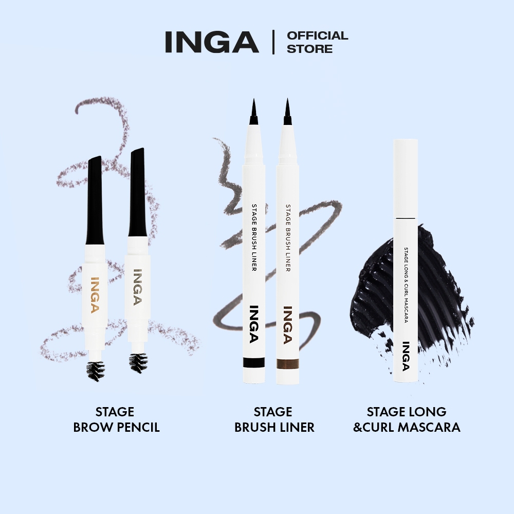 INGA Stage Eyes 3 types (Liner, Mascara, Brow)