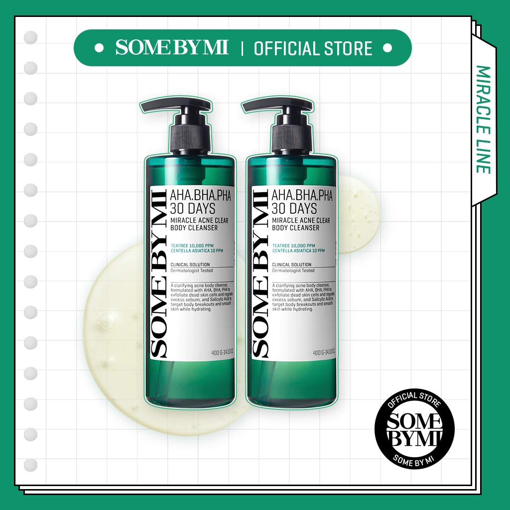 SOMEBYMI [Bundle of 2] SOMEBYMI AHA-BHA-PHA 30 Days Miracle Acne Clear Body Wash, 400g