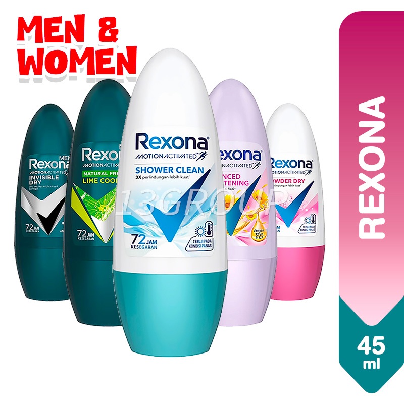 Rexona Deodorant Roll On Anti Perspirant Men / Women, 40ml-45ml