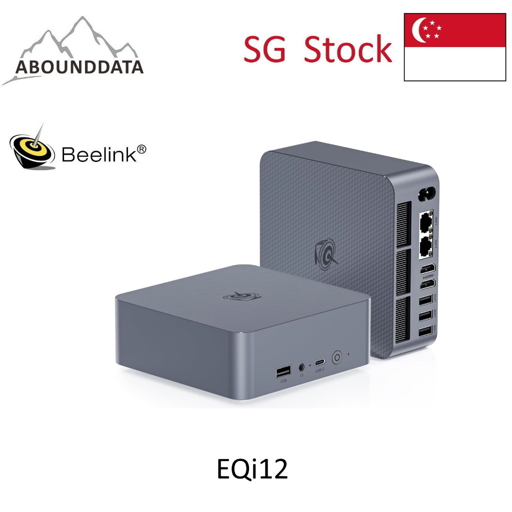 Beelink EQi12 mini PC, choice of Intel Core 1220P or i5-12450H or i7-12650H processor