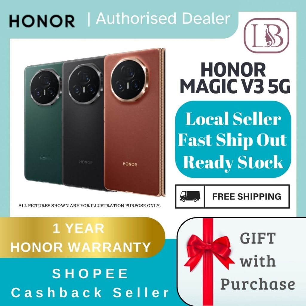 HONOR MAGIC V3 Fold | 5G | 12gb + 512gb | Exclusive Gifts with Purchase worth $849
