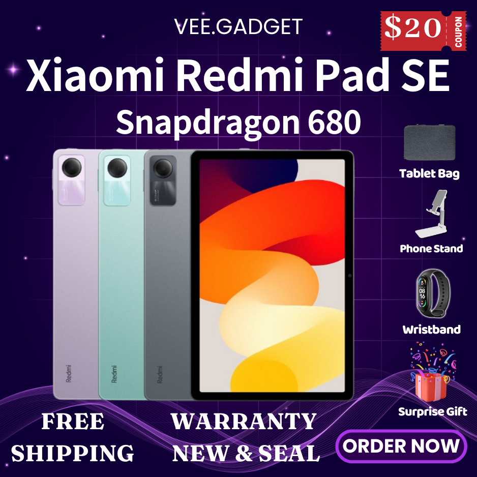 [New] Xiaomi Redmi Pad SE Tablet 11-inch Snapdragon 680/18W Wired Fast Charging 8000mAh Battery redmi tablet