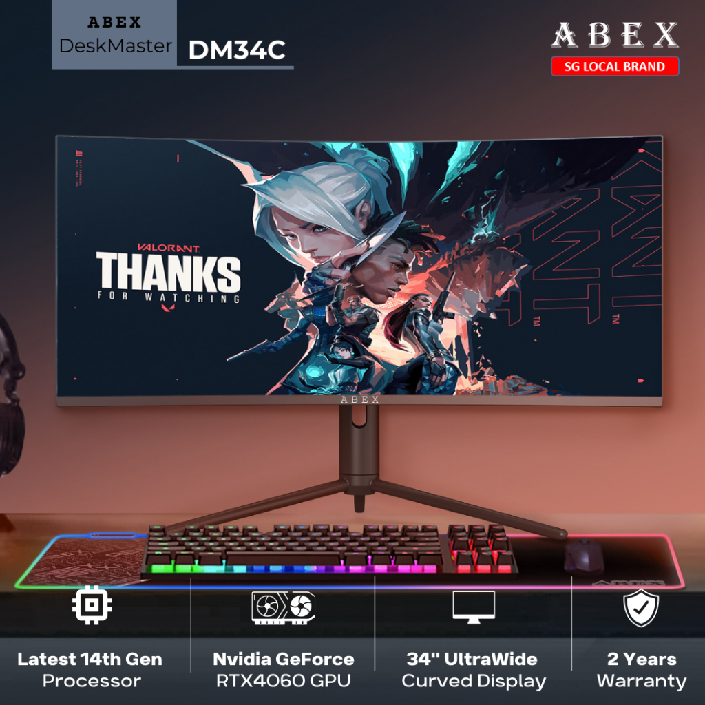 ABEX DM34C / All In One Gaming PC / 34