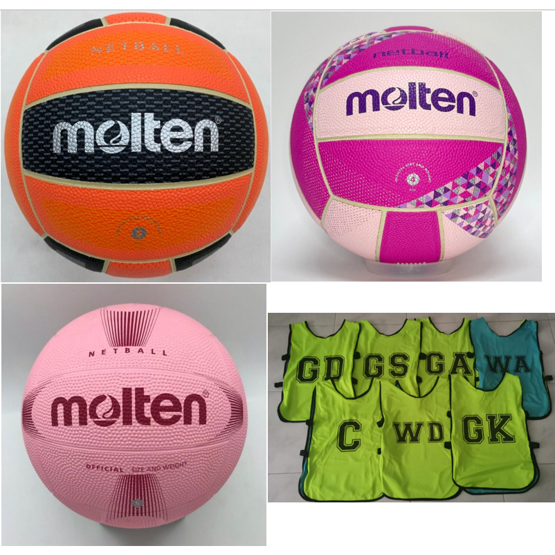 (SG Stock) *100% Authentic* Molten Netball SN5R SN58MX Gilbert Netball Ball SN4R