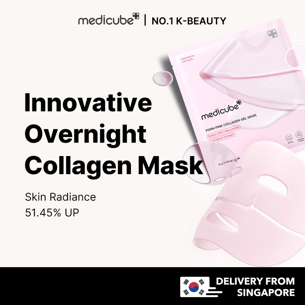 [3.3 exclusive deal][medicube official][2+1] PDRN Pink Collagen Jelly Gel Mask 1ea - Overnight Face Mask for Glass Glow