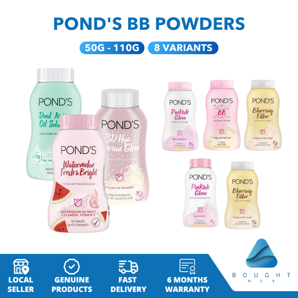 Pond's BB Powders - Radiance BB, Oil Control, Anti-Acne, Pinkish Glow, Tone-Up