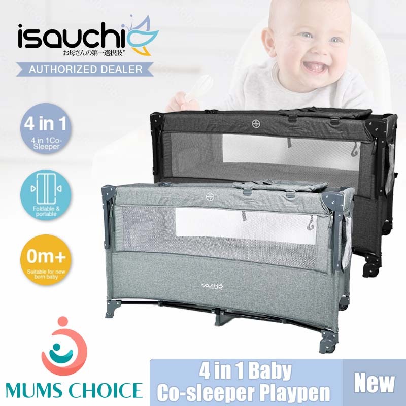 Isa Uchi 4 in 1 Baby Co-sleeper Playpen with Changing Station