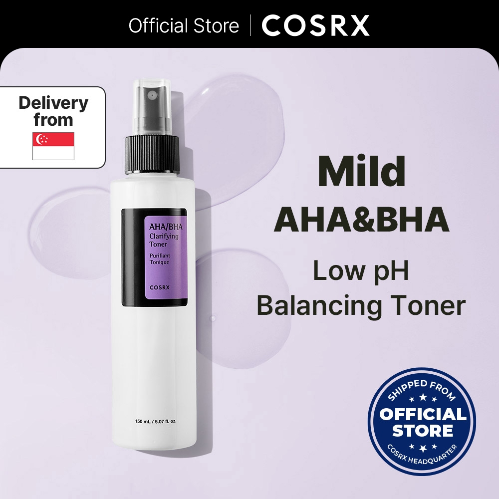 [COSRX] AHA/BHA Clarifying Treatment Toner, for Combination Skin,  Low pH exfoliating toner for bright skin tone & smooth skin texture, skin flooding