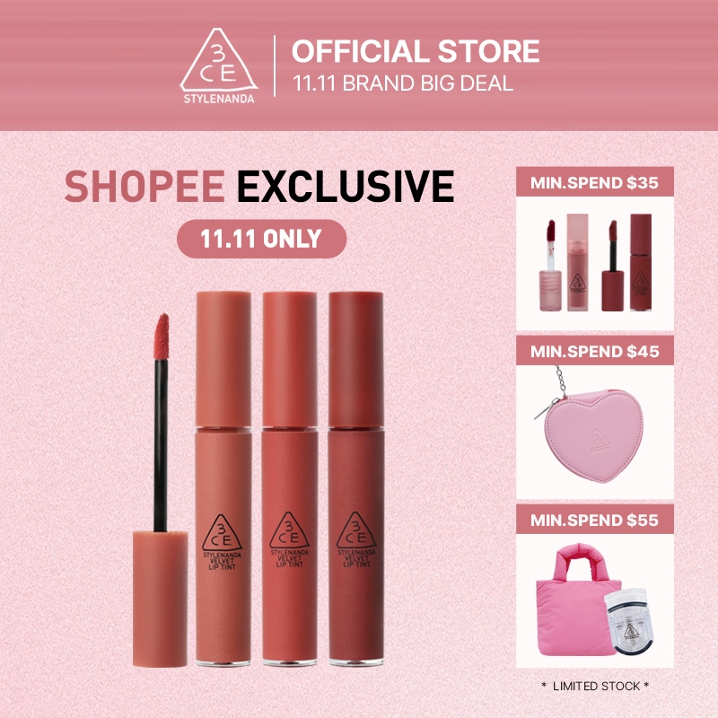 3CE Velvet Lip Tint 4g | Official Store Lip Make up Cosmetic