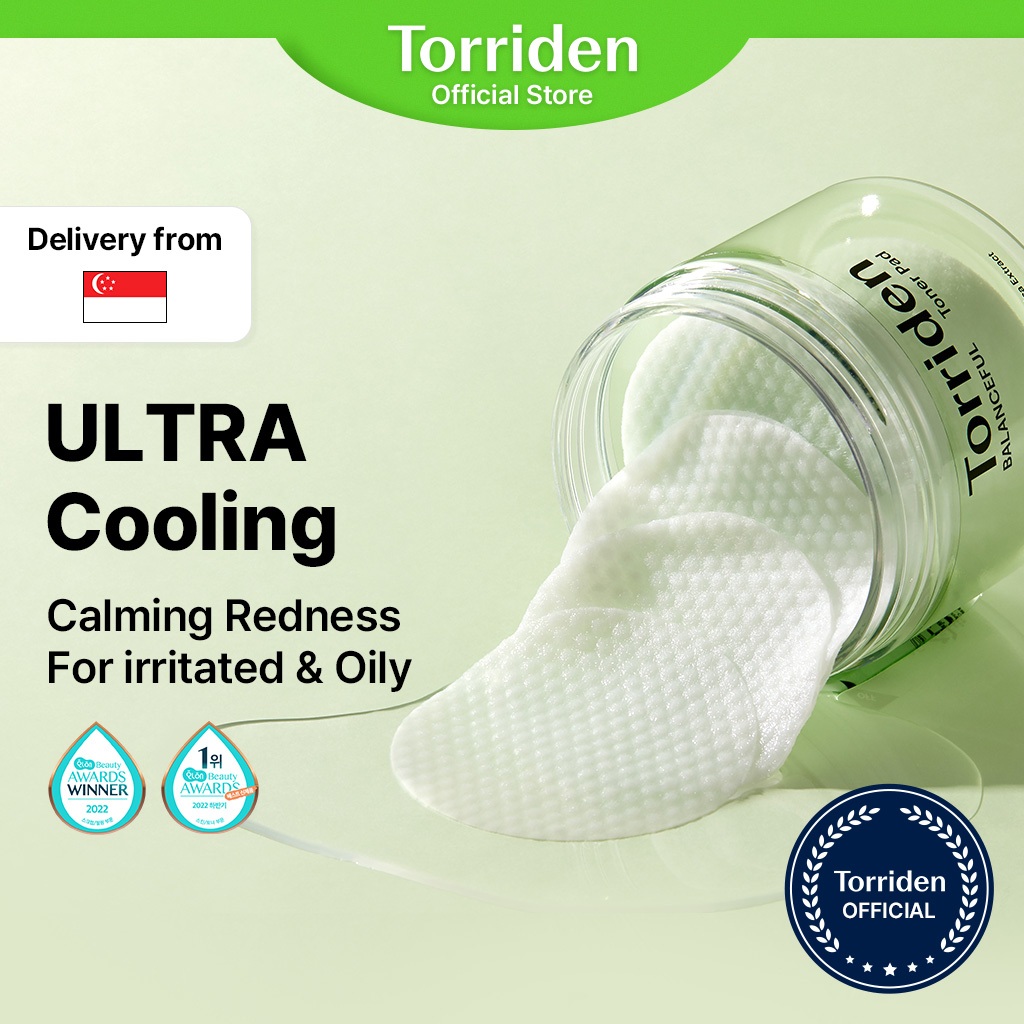 [Torriden Official] BALANCEFUL Cica Daily Toner Pad for Cooling, Calming, Exfoliating Care, for sensitive skin, 60ea