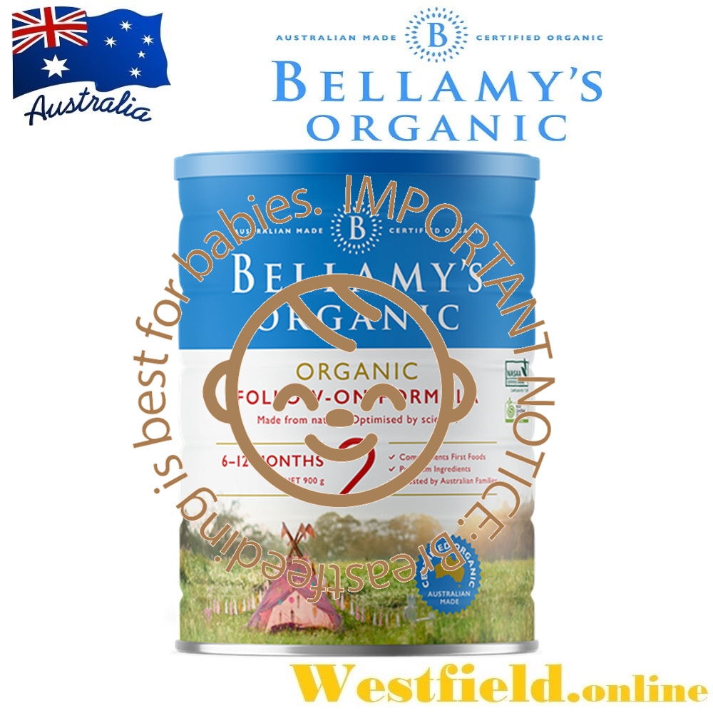 [Australia Import EXP 04/2026] Bellamy's Organic Formula Step 2 ( 6-12 months )( 900g ) Equinox