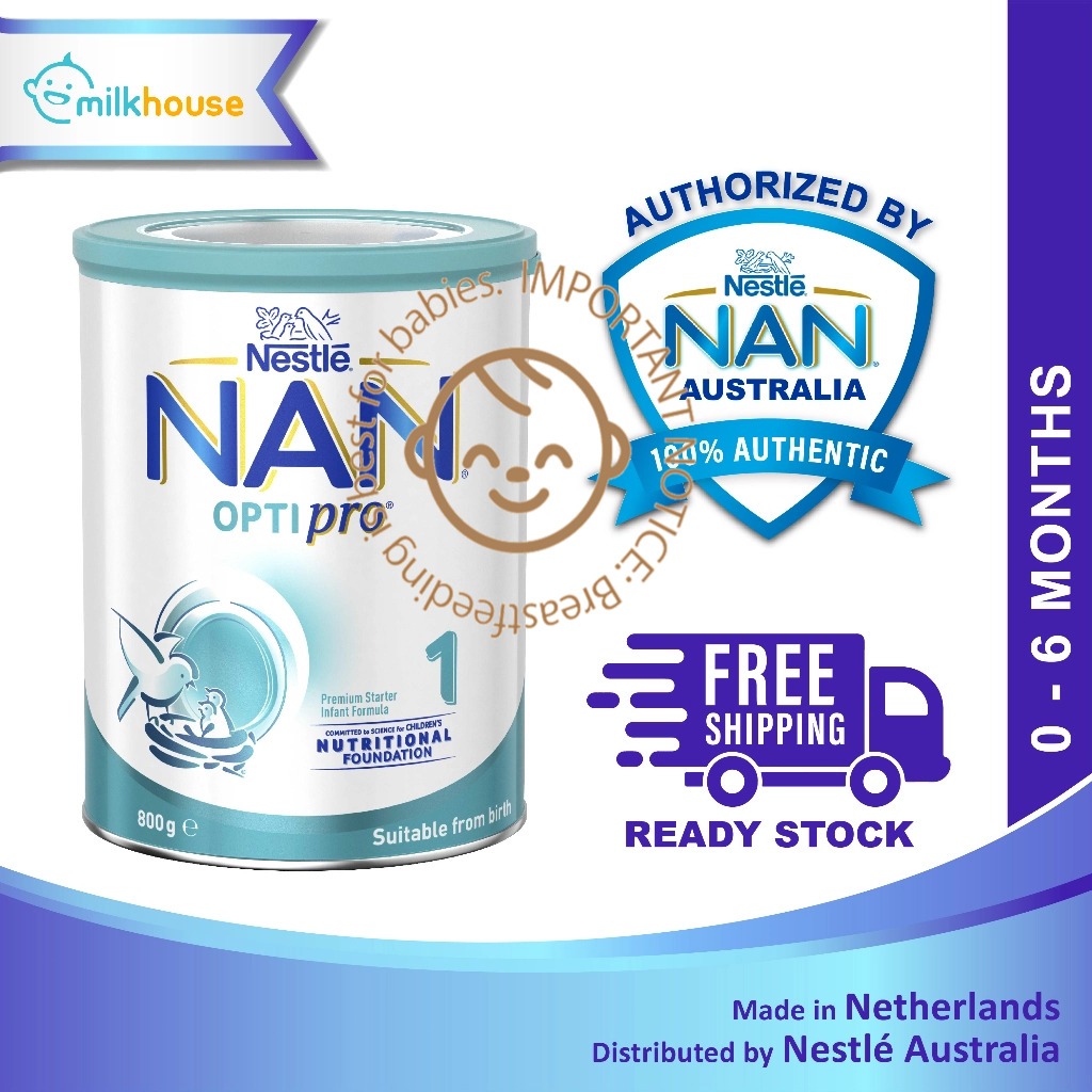 [Ready Stock] Nestle NAN1 OPTIPRO 1 (800g) From 0 to 6 Months Newborn Infant Baby Milk formula Stage 1