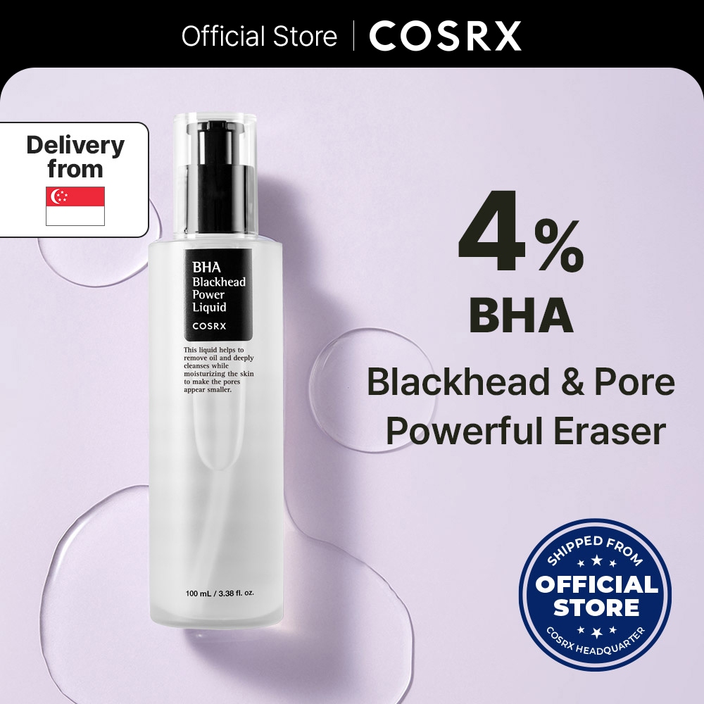 [COSRX] Perfecting 4% BHA (Salicylic Acid) Liquid Exfoliator, Blackhead Power Liquid Toner, Willow Bark Water 65%, Daily Blackhead Treatment for Enlarged Pore