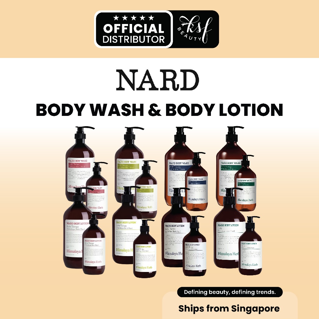 Nard Skincare Series Body Wash & Body Lotion | Lavender, Tea Tree, Lemon, Rose Wood | 500ml / 1000ml