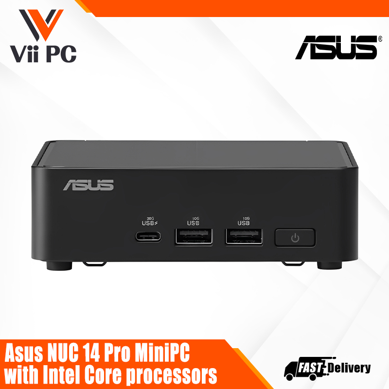Asus NUC 14 Pro MiniPC Barebones – Compact Host with Intel Core Ultra Processors (RNUC14RVHU5/RNUC14RVHU7)