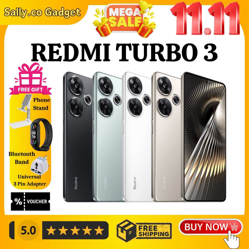 [NEW]Xiaomi Redmi Turbo 3 Snapdragon 8s Gen 3/ Note 12 Turbo Snapdragon 7+ Gen 2 Fast Charge 1 Year Warranty