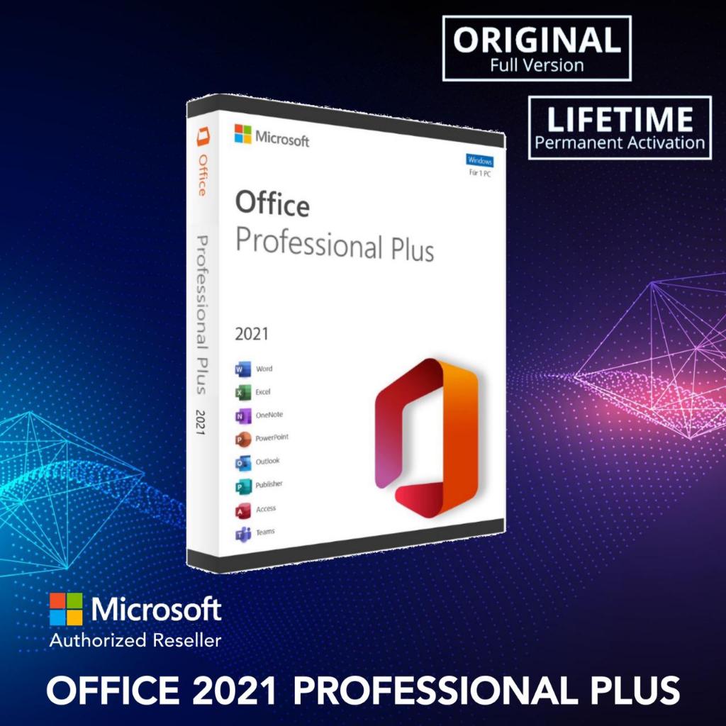 ORIGINAL Microsoft Office Professional PRO PLUS 2024 365 2021 & 2019 - LIFETIME